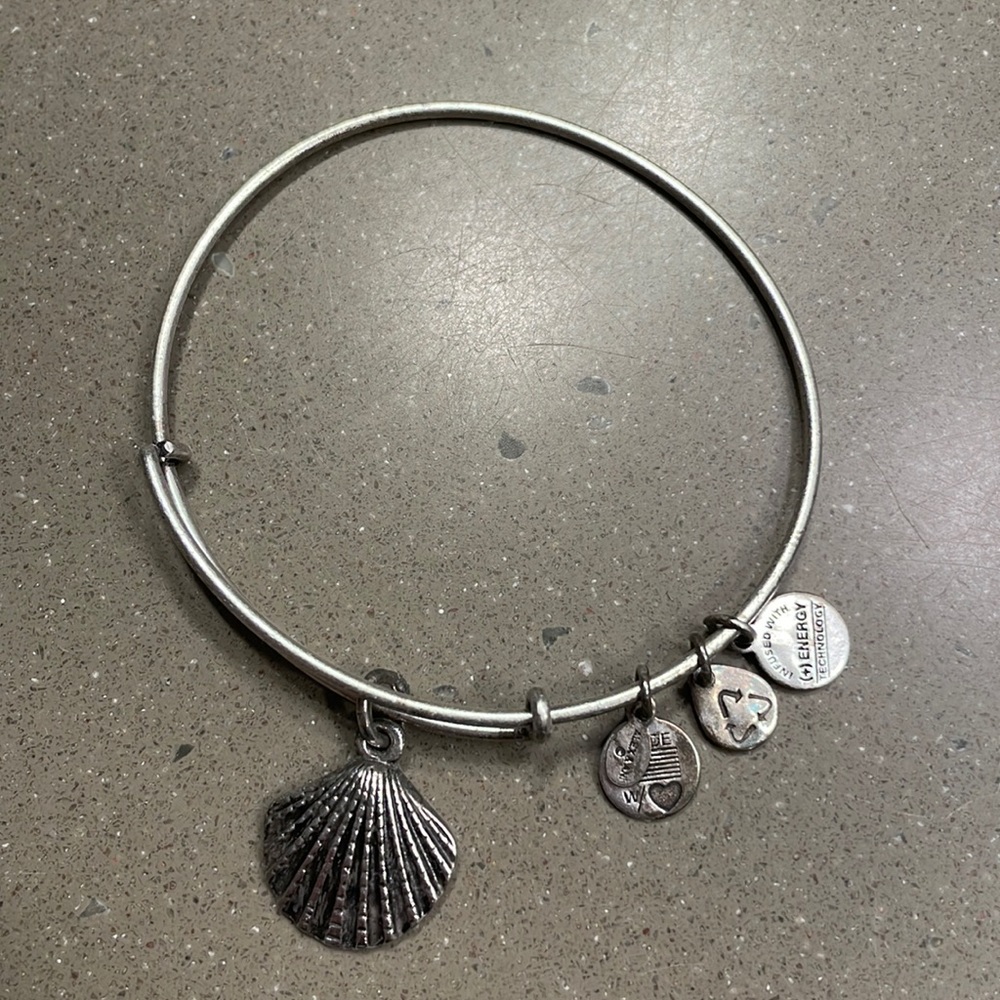 Alex and Ani Silver Seashell Bracelet
